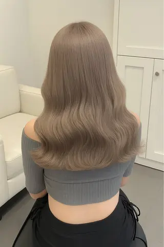 セミロング カラー 艶髪レイヤー屋さん 大澤竜馬のヘアスタイル