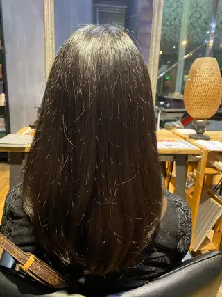 ロング 美髪/髪質改善 顔周り/透明感カラーのヘアスタイル