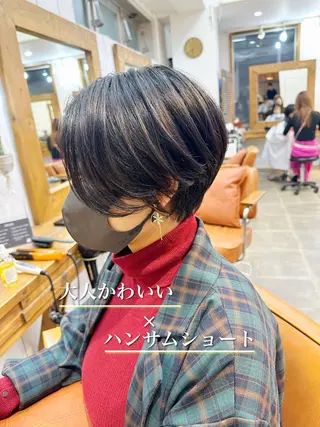 ショート newline銀座所属・銀座ショート/ 大人ショート/金子涼のヘアスタイル