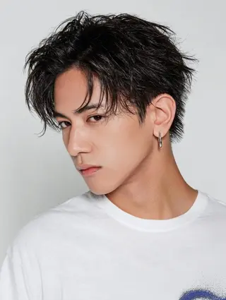 ミディアム メンズ メンズ特化⚡️三村 彰吾⚡️カットパーマのヘアスタイル