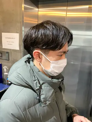 ショート パーマ メンズ Agu hair lore沼館店所属・八戸パーマ/メンズパ ーマ/シンゴ。のヘアスタイル