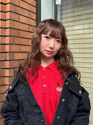 パーマ 岡本 舞/暖色カラーのヘアスタイル