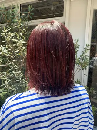 ミディアム カラー HOLIDAYS CARE&SPA所属・キクチ ホナミのヘアスタイル