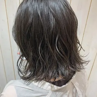 ミディアム カラー ヘアアレンジ 中井 茅佳のヘアスタイル