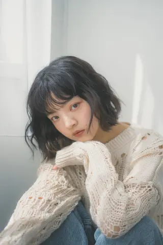 ミディアム カラー sand   名古屋所属・ショート〜ボブ特化✨ ／谷口楓佳のヘアスタイル