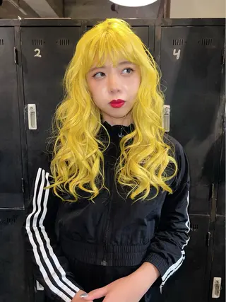 ロング カラー ハイトーンカラー🍑 心斎橋のヘアスタイル