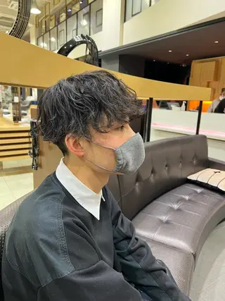 ショート パーマ メンズ 韓国🩶Y2Kネイル 💫くれはのネイルデザイン