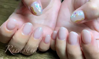 ネイル うる艶♡透明感ネイル Rirashiaのネイルデザイン