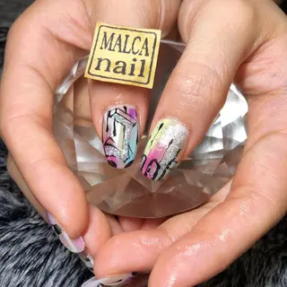 ショート カラー パーマ キッズ ネイル マツエク・マツパ MALCAnail(マルカネイル)所属・荒木 莉奈のネイルデザイン