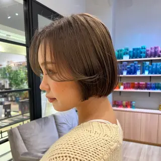 ショート 暖色/ボブ/吉岡美音 GIEN NU茶屋町のヘアスタイル