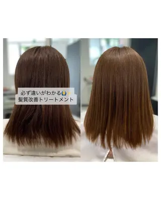 ミディアム YASU🍎CUT 赤系カラー/ヘアケアのヘアスタイル