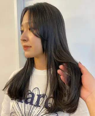 カラー yuzuha/韓国風 / 透明感カラー🎀のヘアスタイル