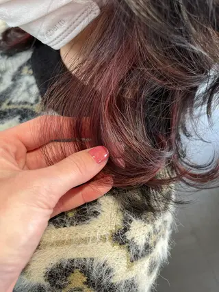 ミディアム カラー FRAME＋spa&hair roomなんば駅前店所属・🦋タナカ ヒナ🦋 ブリーチなしカラーのヘアスタイル