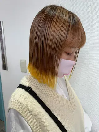 ミディアム カラー 透明感カラー特化型 NAOKIのヘアスタイル