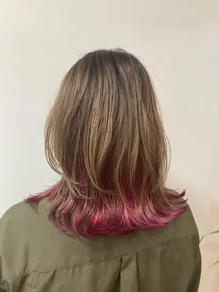 セミロング 阪口 依美奈のヘアスタイル