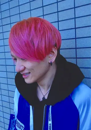 ショート カラー メンズ 森安 華楠のヘアスタイル