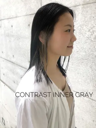 セミロング メンズ特化美容師 ハスイルイのヘアスタイル