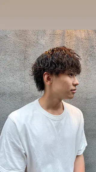 パーマ メンズ パーマ／透明感 🍃Hidetoraのヘアスタイル