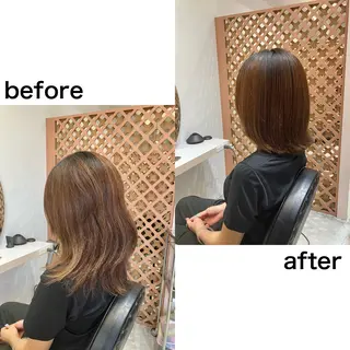 ミディアム パーマ 川間 将彦のヘアスタイル