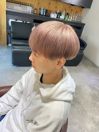 カラー メンズ メンズブリーチカラー /パーマ ごーた立川のヘアスタイル