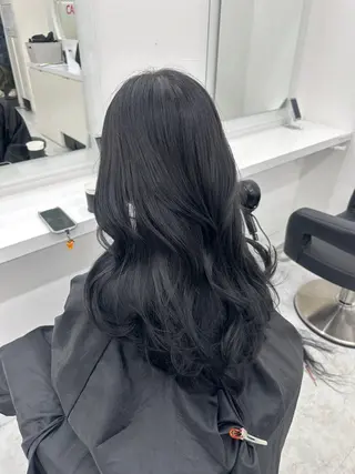 ロング カラー パーマ ヘアアレンジ メンズ キッズ ♥️韓国ヘア レイヤー♥️ゆりのヘアスタイル