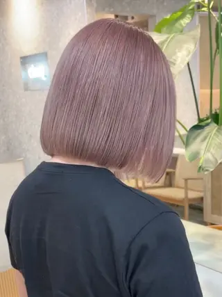 ショート カラー cinq   PROJECT所属・ミルクティーベージュ /ボブ/あげは🎀のヘアスタイル