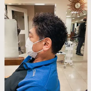 パーマ メンズ ラカリテ所属・渋谷 りなのヘアスタイル