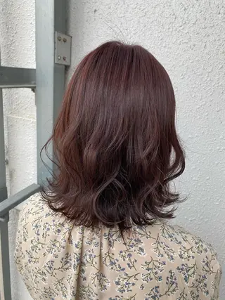 ミディアム カラー 後藤紗英/髪質改善 /オリーブベージュのヘアスタイル