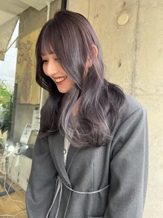 ロング カラー 只野 真衣のヘアスタイル