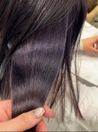 セミロング カラー 冬っぽカラー/ マツエク/ゆきなのマツエク・マツパデザイン