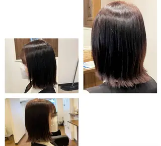 ミディアム 馬場 麻奈美のヘアスタイル