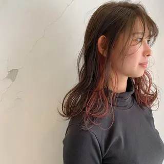 ロング カラー 似合わせカットカラー ♡佐藤捺美のヘアスタイル