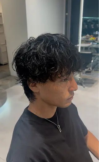 ショート パーマ メンズ 似合わせパーマ🔥 河浪  大智のヘアスタイル
