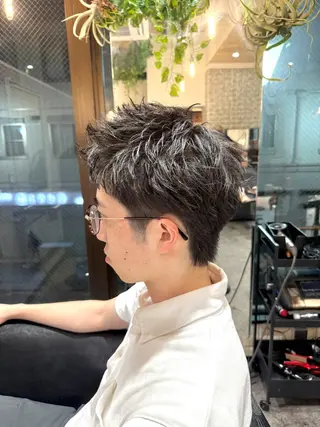 ショート メンズ 大倉山駅メンズヘア ヒダカミズキのヘアスタイル