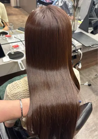 ロング カラー 韓国レイヤー×暖色 カラー🎀ASAKAのヘアスタイル