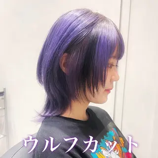 ミディアム 💖ブリーチ/暖色 𝐘𝐮𝐢💖のヘアスタイル