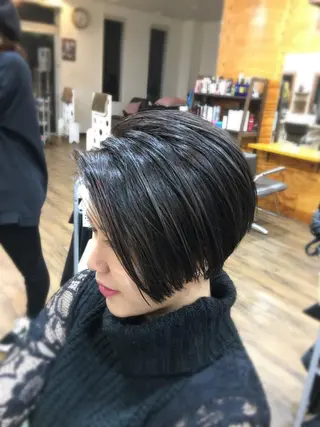 ショート カラー ✨大人美人ショート✨ 店長　藤井一輝のヘアスタイル
