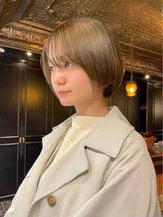 ショート カラー パーマ ヘアアレンジ レイヤー/似合わせ MADOKAのヘアスタイル