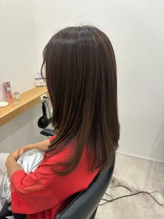 セミロング カラー 海外ヘア/ワンカラー 🍒nao.のヘアスタイル