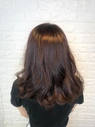 ミディアム 縮毛矯正/髪質改善 主税巧一のヘアスタイル