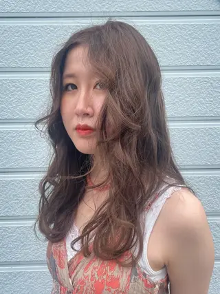 セミロング カラー ケイ/ カラーモデル募集中のヘアスタイル