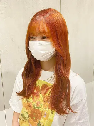 ロング カラー 艶感/ナチュラル 🩵amiのヘアスタイル