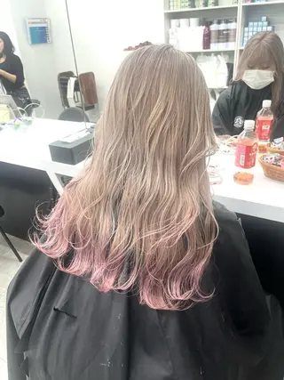 カラー 渋谷🎨エクステ× ブリーチ特化🎨レンのヘアスタイル