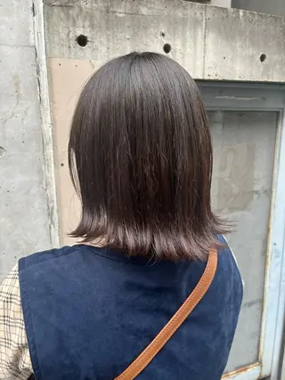 ミディアム ☀️コミヤマミユ☀️ /パーマ/ハイトーンのヘアスタイル