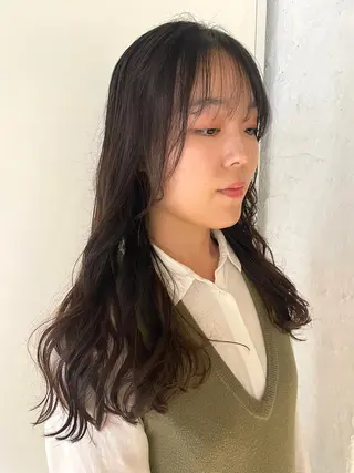 ロング カラー パーマ ユウナ🎀レイヤー/ 暖色カラーのヘアスタイル