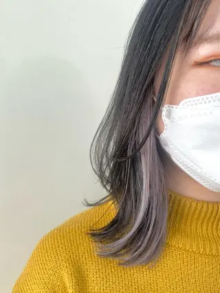 ミディアム カラー ANNA /艶髪/ハイトーンのヘアスタイル