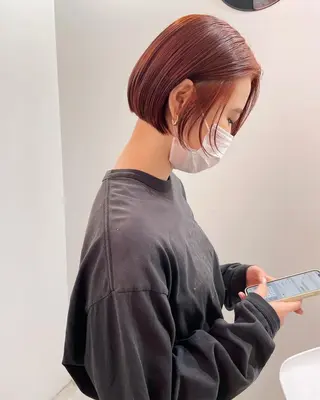 ミディアム カラー パーマ 💖美髪改善💖 辻未侑のヘアスタイル