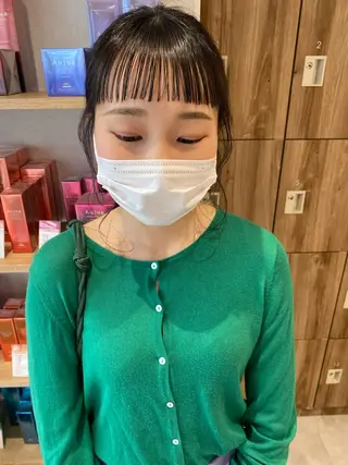 セミロング カラー ヘアアレンジ パーマ指名No1 /namiのヘアスタイル