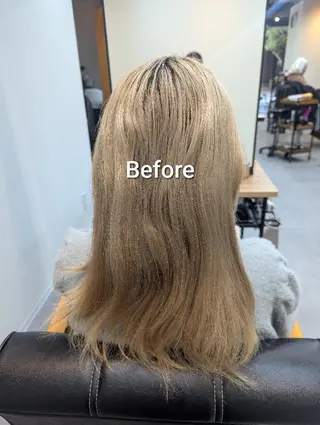 セミロング カラー 23(土)のみ　平日 限定スパ受付可能🉑のヘアスタイル