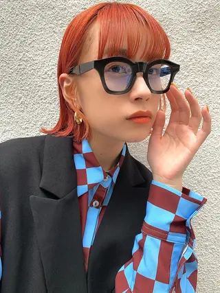 ミディアム カラー 似合わせcut ◎ 倉橋実咲のヘアスタイル